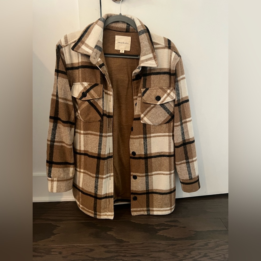 Thread and Supply plaid shacket